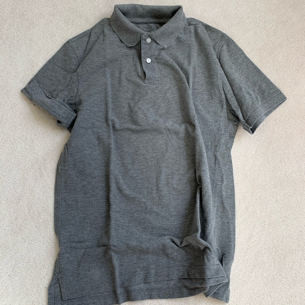 Men’s golf shirt polo shirt grey gray size medium